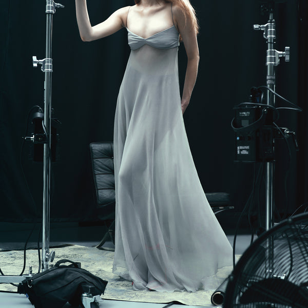 Silk chiffon long dress - J Phoenix London