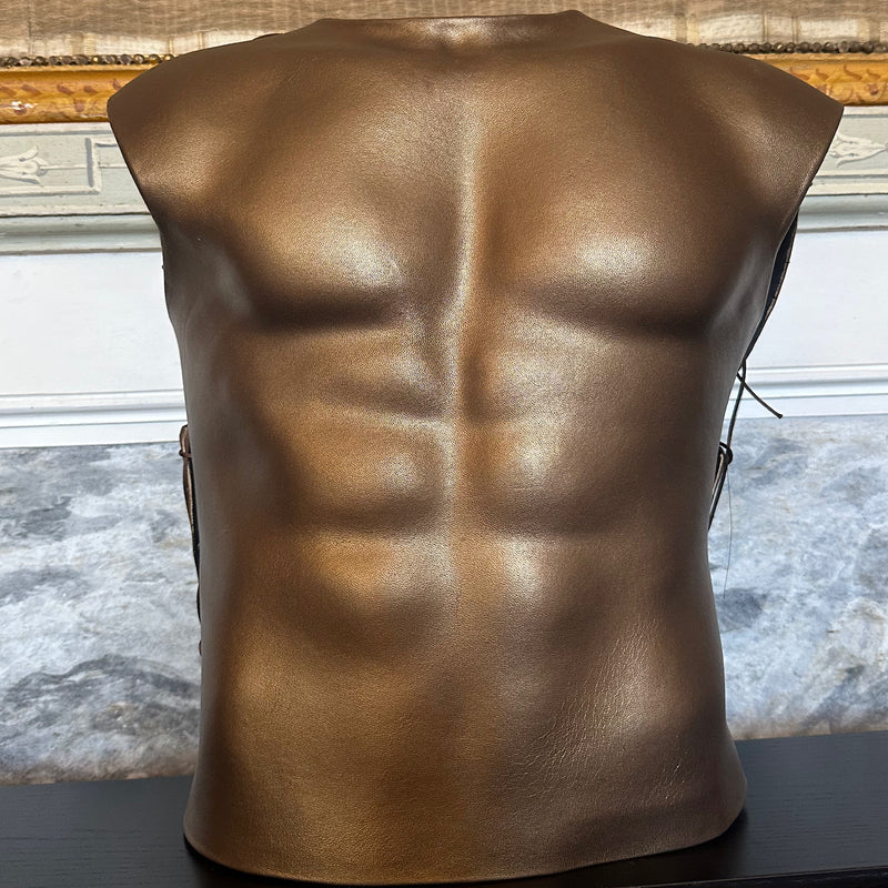 Bronze male moulded leather top