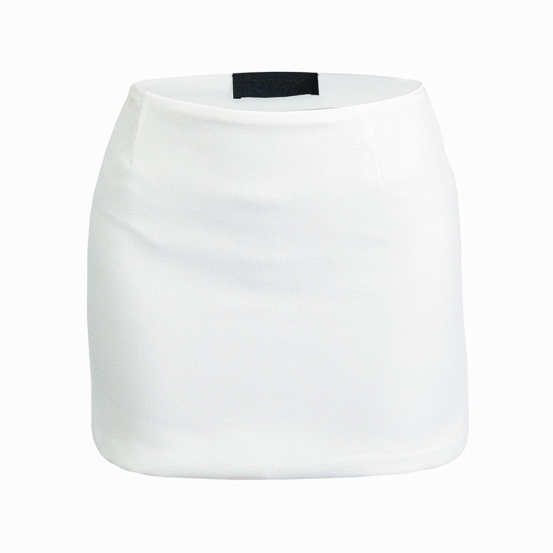 White Crepe mini skirt - J Phoenix London