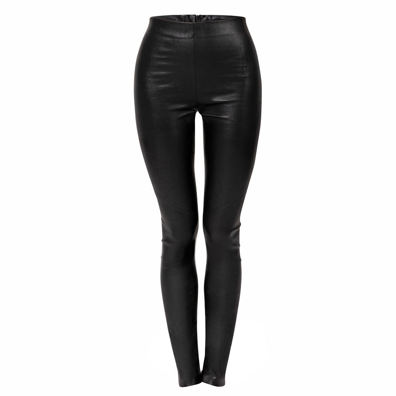 stretch leather leggings with zips - J Phoenix London